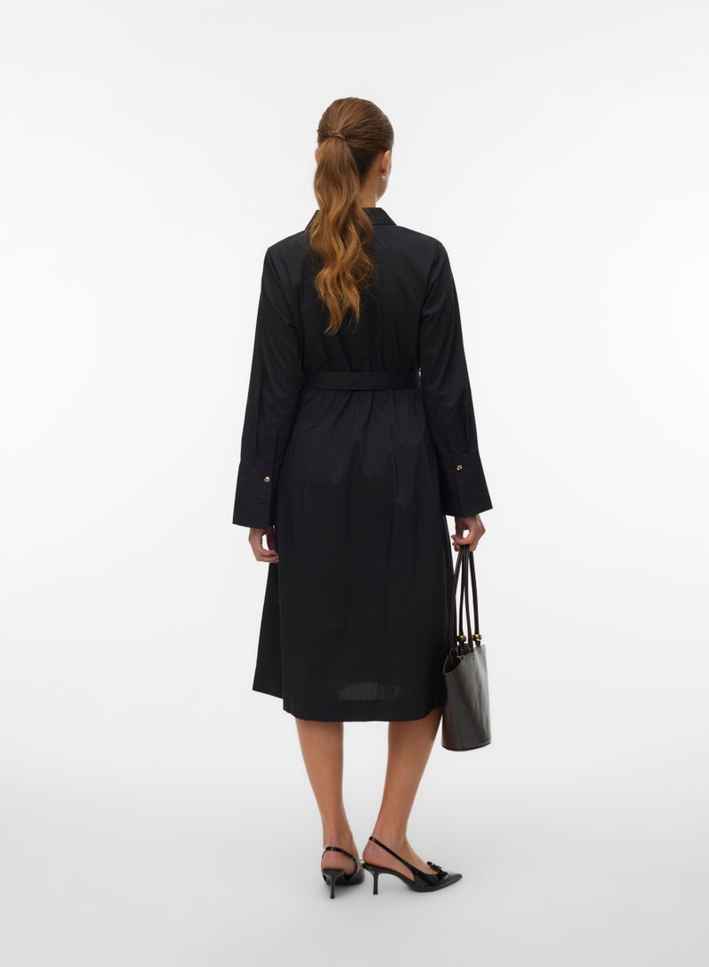 VERO MODA Vmfriba Long Sleeve Calf Dress - Image 2